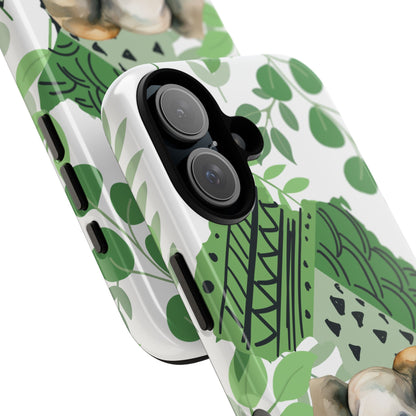 Playful Baby Elephant Mobile Cover – Tropical Boho Art