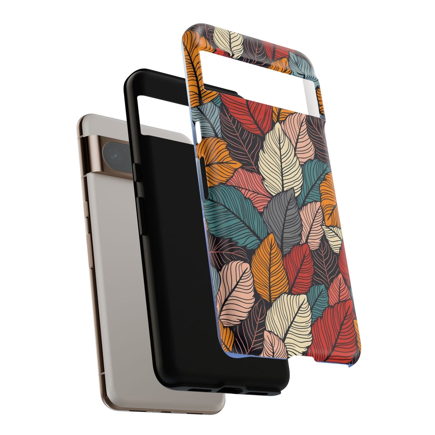 Colorful Abstract Leaves Pattern Design