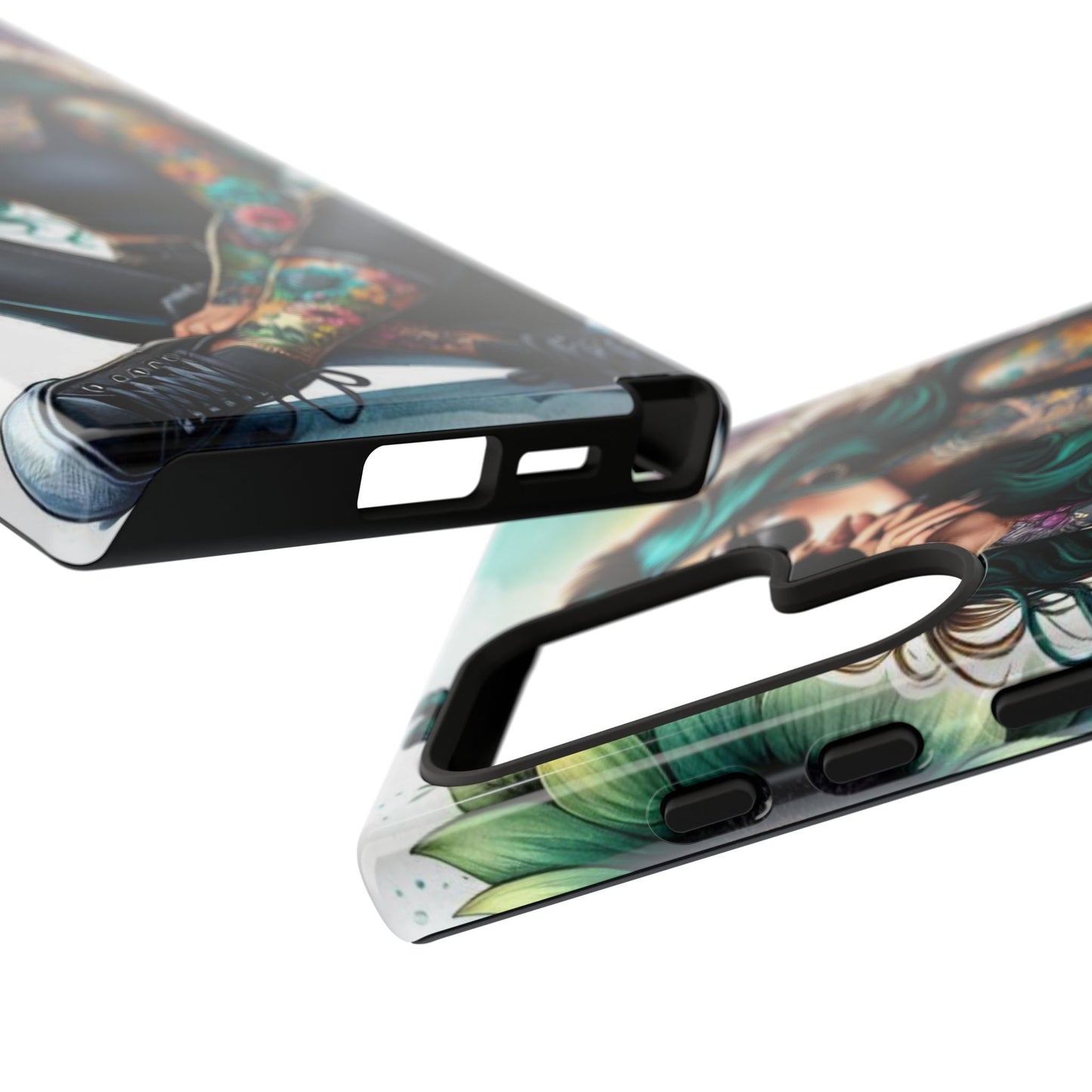 Urban Wildflower – Edgy Tattooed Beauty Mobile Cover