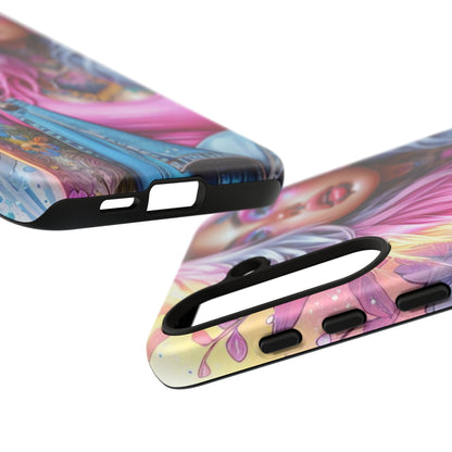 Sunset Glow – Pastel Punk & Floral Ink Mobile Cover