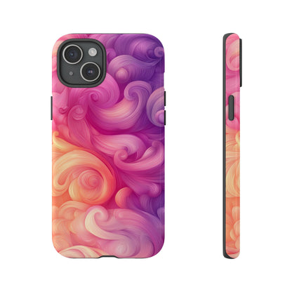 Cotton Candy Swirl Watercolor Phone Case for iPhone, google Pixel & Samsung