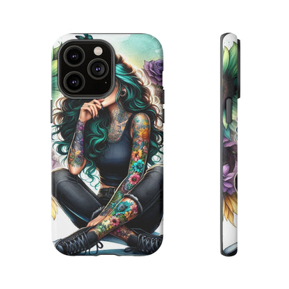 Urban Wildflower – Edgy Tattooed Beauty Mobile Cover