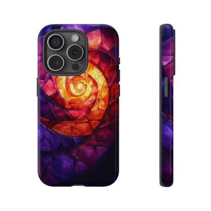 Retro Spiral Psychedelic Phone Case for iPhone, Samsung & Pixel