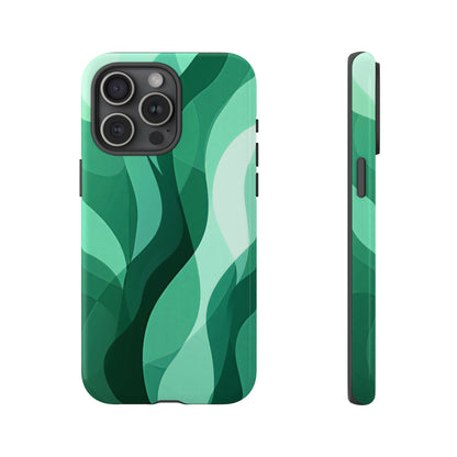 Verdant Flow – Abstract Nature-Inspired Phone Case for iPhone, Samsung & Pixel