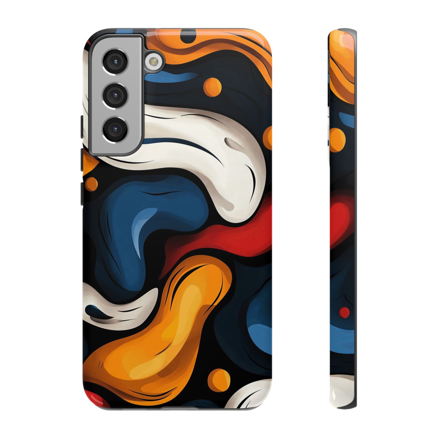Liquid Pop Abstract Case – Bold Swirl Design for iPhone, Google Pixel & Samsung