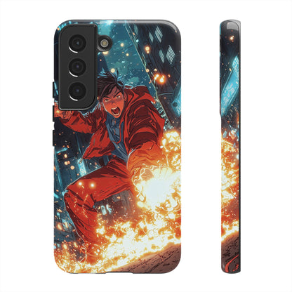 Urban Firestarter | Neon Blaze Hero Phone Case for iPhone, Samsung & Pixel