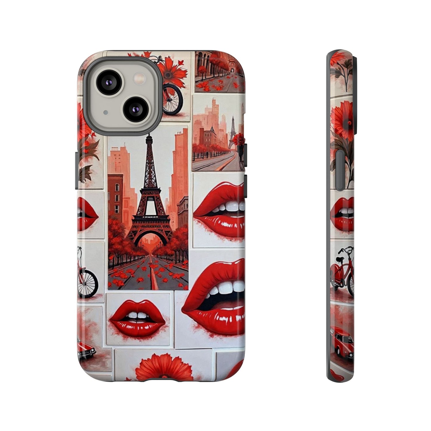 Red Lips & Eiffel Tower Phone Case