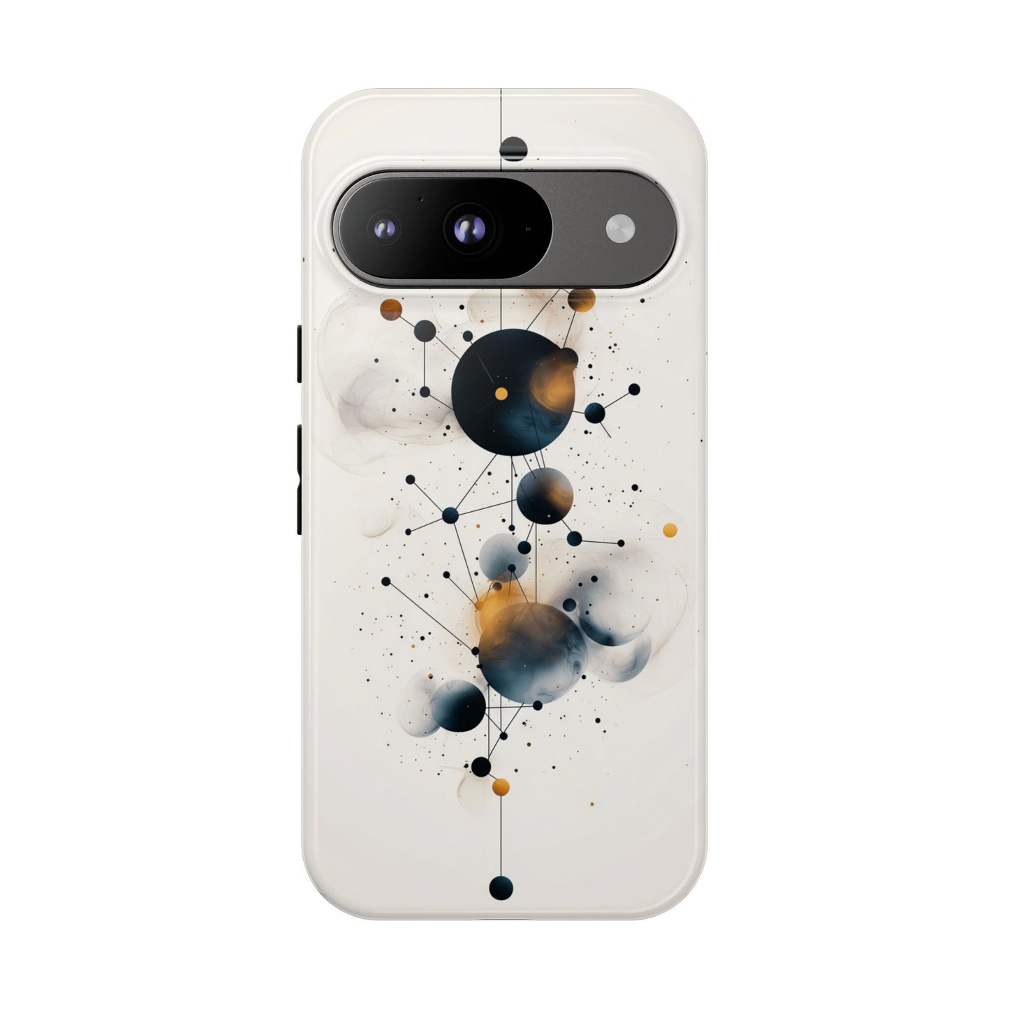 Cosmic Connect – Orbital Geometry Abstract Phone Case for iPhone, Google Pixel, Samsung