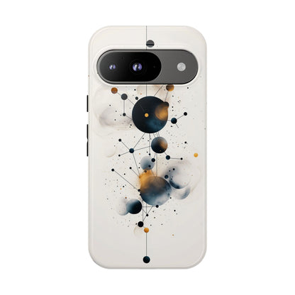 Cosmic Connect – Orbital Geometry Abstract Phone Case for iPhone, Google Pixel, Samsung