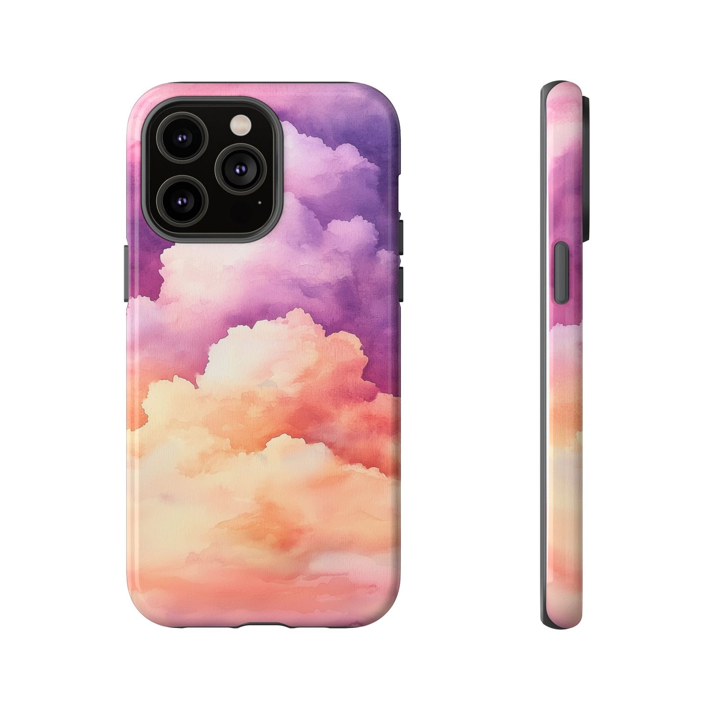 Cotton Candy Skies Watercolor Phone Case for iPhone, google Pixel & Samsung