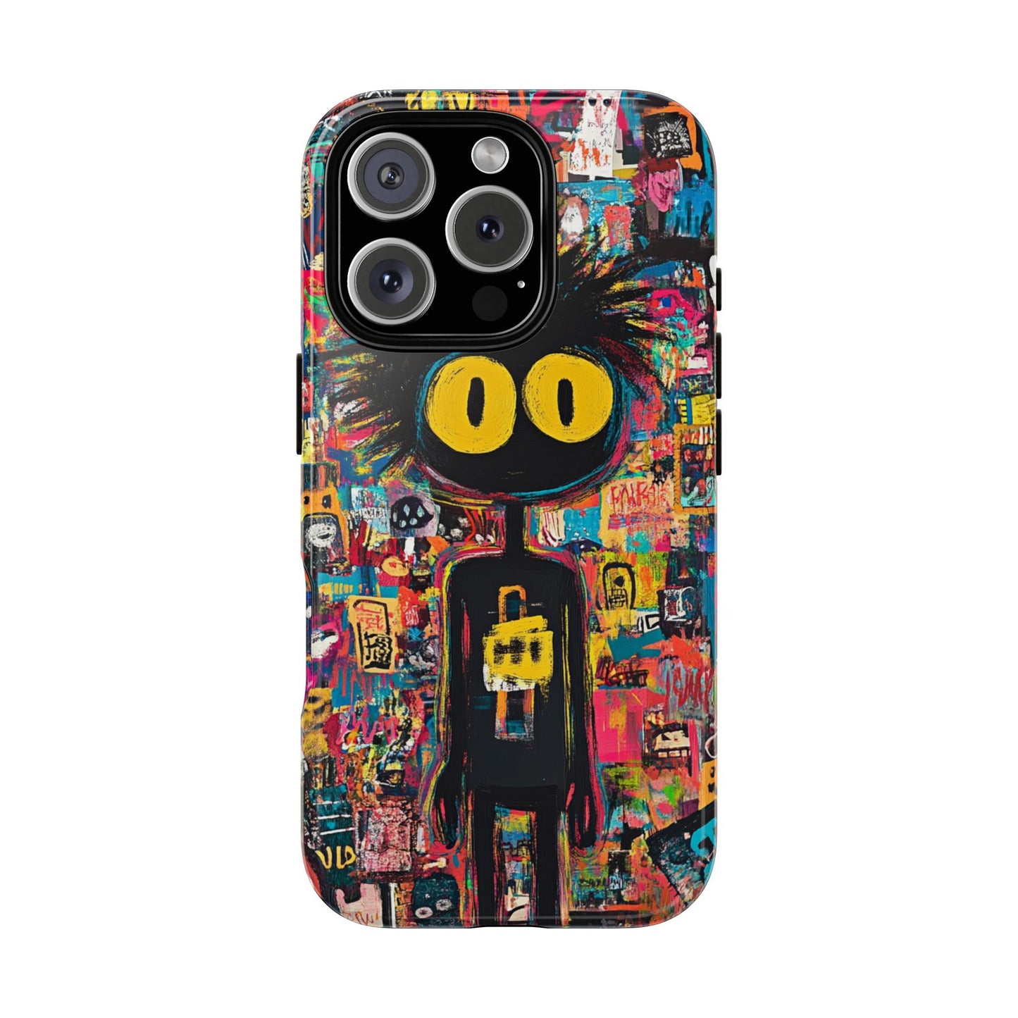 Urban Art iPhone Case – Basquiat Graffiti Style Cover - iPhone, Samsung & Google Pixel Cover - Artistic Painting Case,  Art Lover Gift