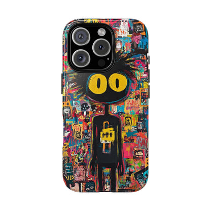 Urban Art iPhone Case – Basquiat Graffiti Style Cover - iPhone, Samsung & Google Pixel Cover - Artistic Painting Case,  Art Lover Gift