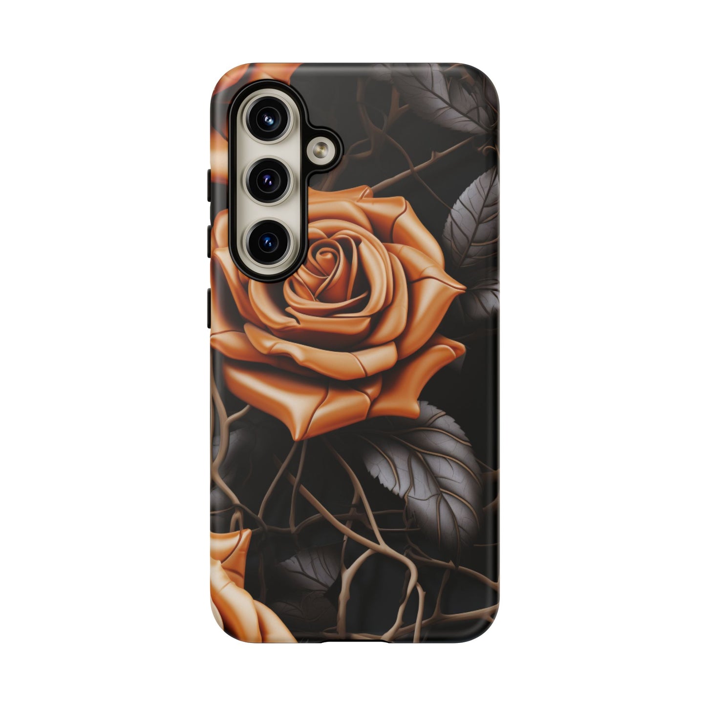 Midnight Gold Rose Mobile Case