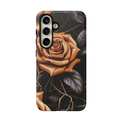 Midnight Gold Rose Mobile Case