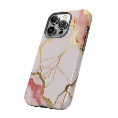 Beautiful Pink Minimal Marble Case Design