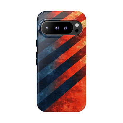 Molten Stripes – Grunge Gradient Abstract Phone Case for iPhone, Samsung & Pixel