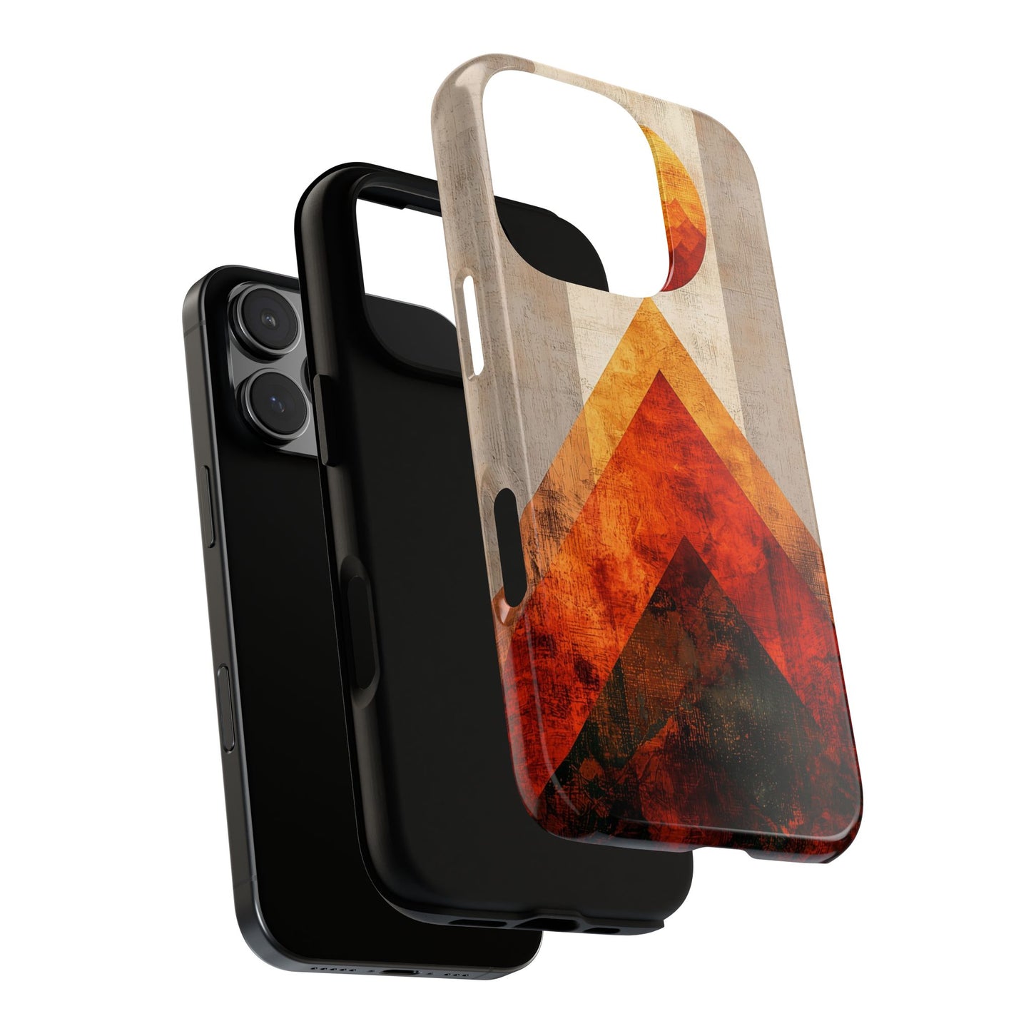 Boho Sun & Peaks Geometric Phone Case for iPhone, Pixel & Samsung