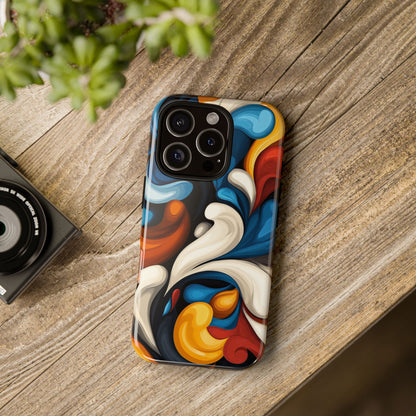 ColorSurge – Bold Fluid Abstract  Phone Case for iPhone, Samsung & Pixel