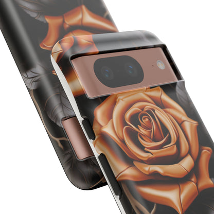 Midnight Gold Rose Mobile Case