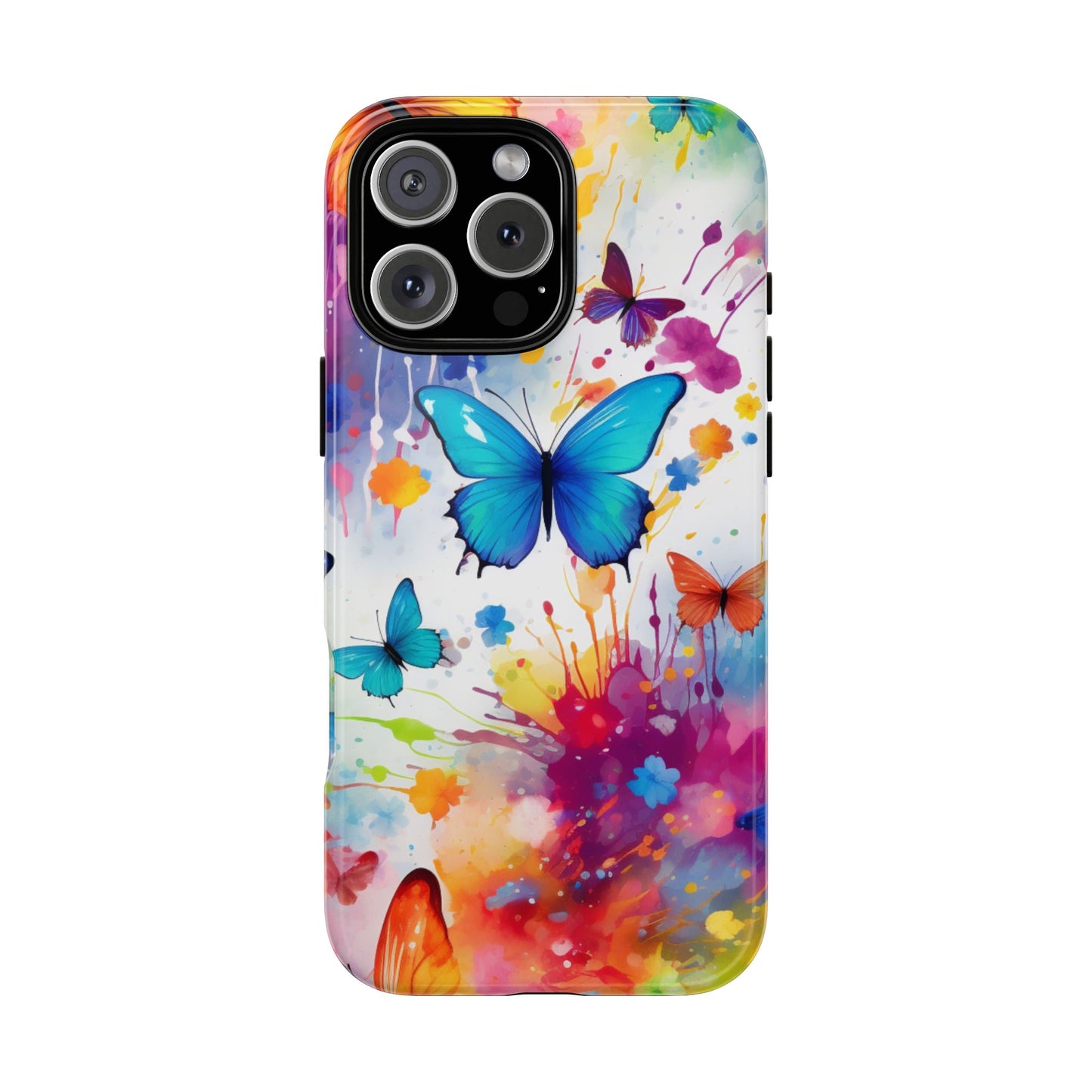 Vibrant Watercolor Butterfly Mobile Case