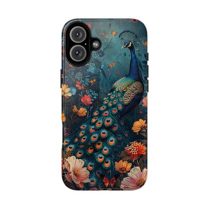Floral Peacock Birds Phone Case – Cute & Protective Cover for iPhone, Samsung & Google Pixel