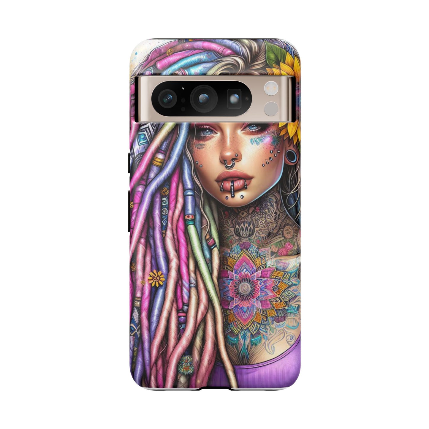 Boho Mandala Goddess – Ethereal Tattoo Art Mobile Cover