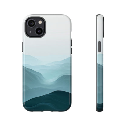Tranquil Terrain – Misty Abstract Landscape Case for iPhone, Samsung & Pixel