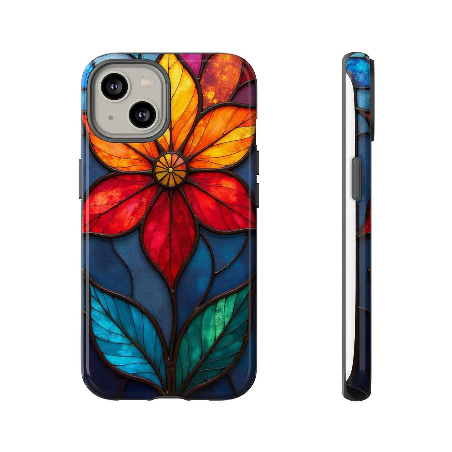 Radiant Blossom: Red and Orange Floral Elegance