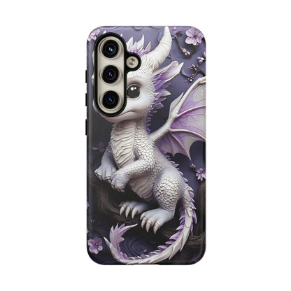 Charming Young Dragon on a Branch Phone Case Design