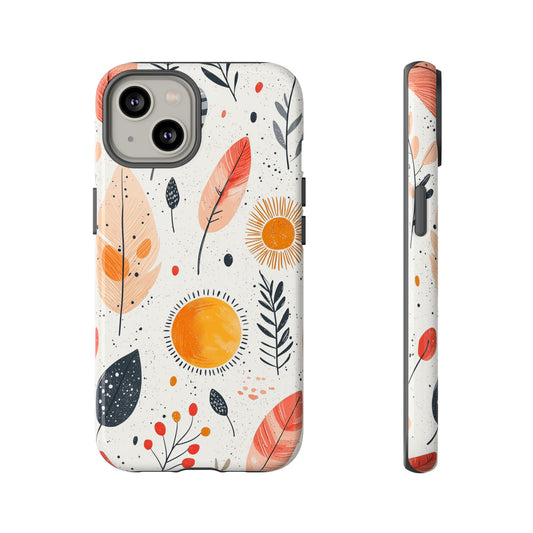 Sunshine & Feathers Boho Phone Case for iPhone, Pixel & Samsung