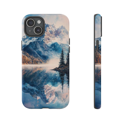 Mountain Lake Reflection Phone Case – Tranquil Nature Vibes for iPhone, Pixel & Samsung