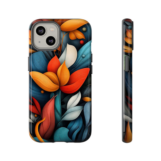 Velvet Bloom – Elegant Floral Art Phone Case for iPhone, Pixel & Samsung