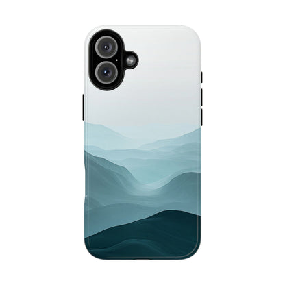 Tranquil Terrain – Misty Abstract Landscape Case for iPhone, Samsung & Pixel