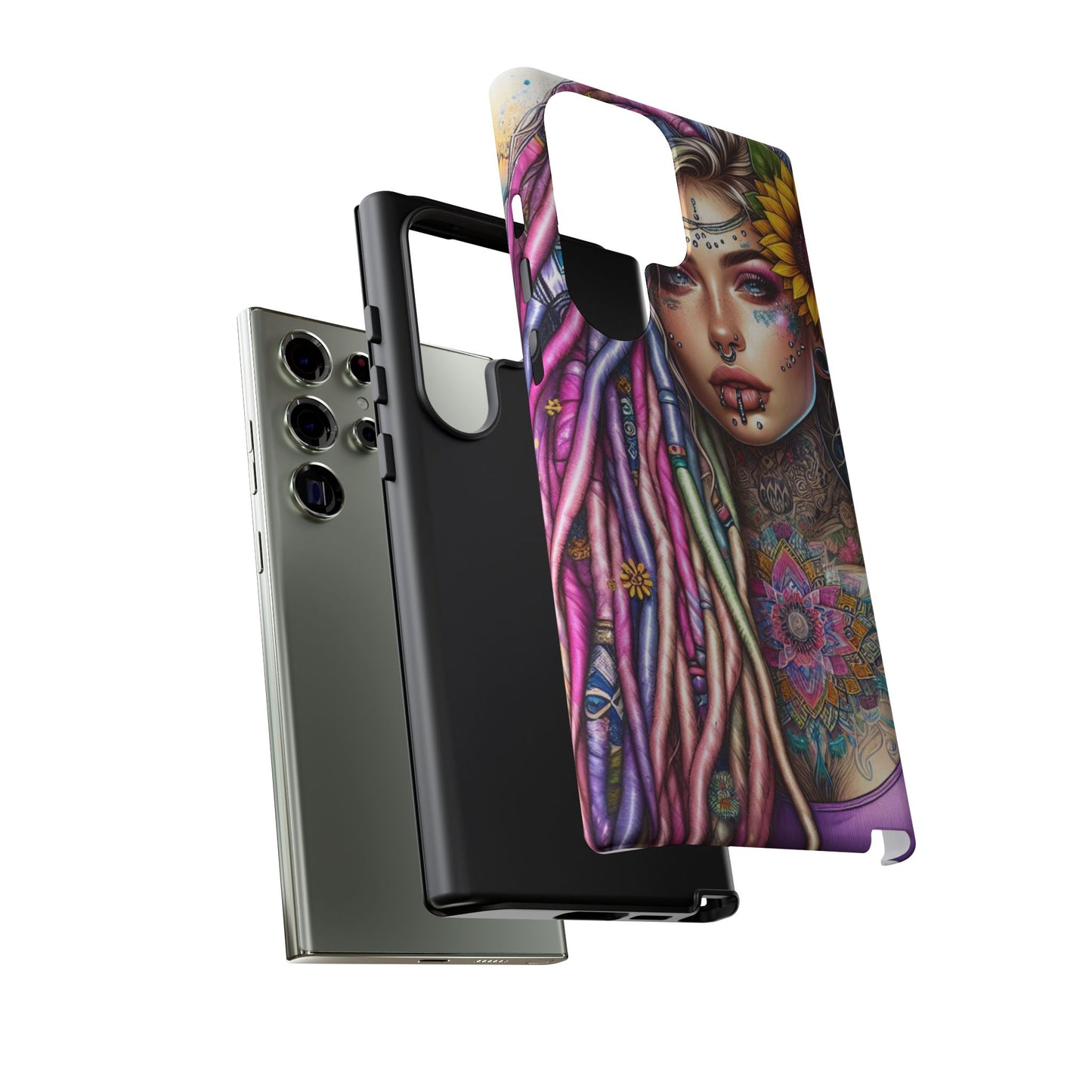 Boho Mandala Goddess – Ethereal Tattoo Art Mobile Cover