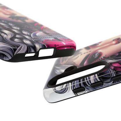 Icy Rebel – Silver Dreads & Edgy Street Chic Mobile Cover