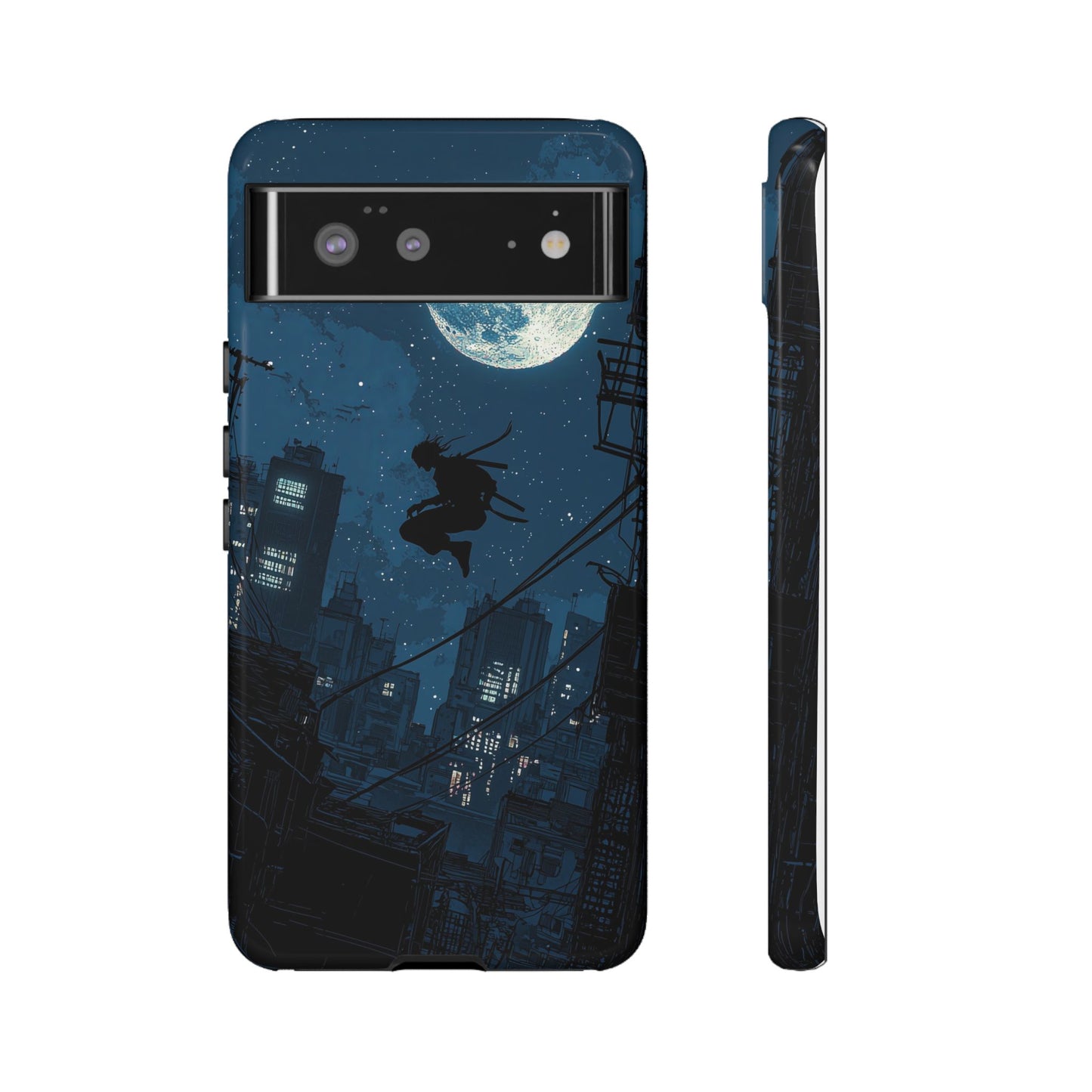 Moonlit Shadows: The Silent Ninja Phone Case for iPhone, Samsung & Pixel