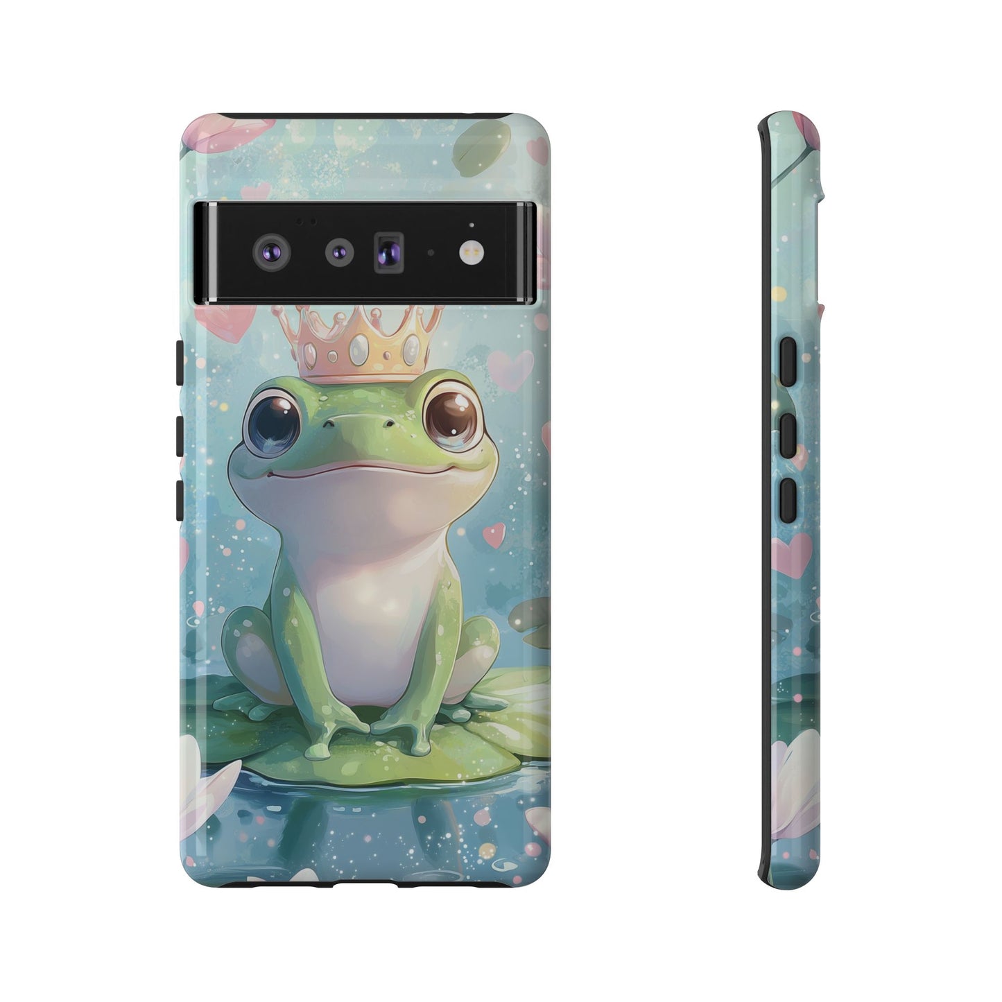 Royal Frog Phone Case – Cute Anime Aesthetic for iPhone, Google Pixel & Samsung