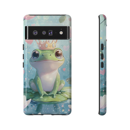 Royal Frog Phone Case – Cute Anime Aesthetic for iPhone, Google Pixel & Samsung