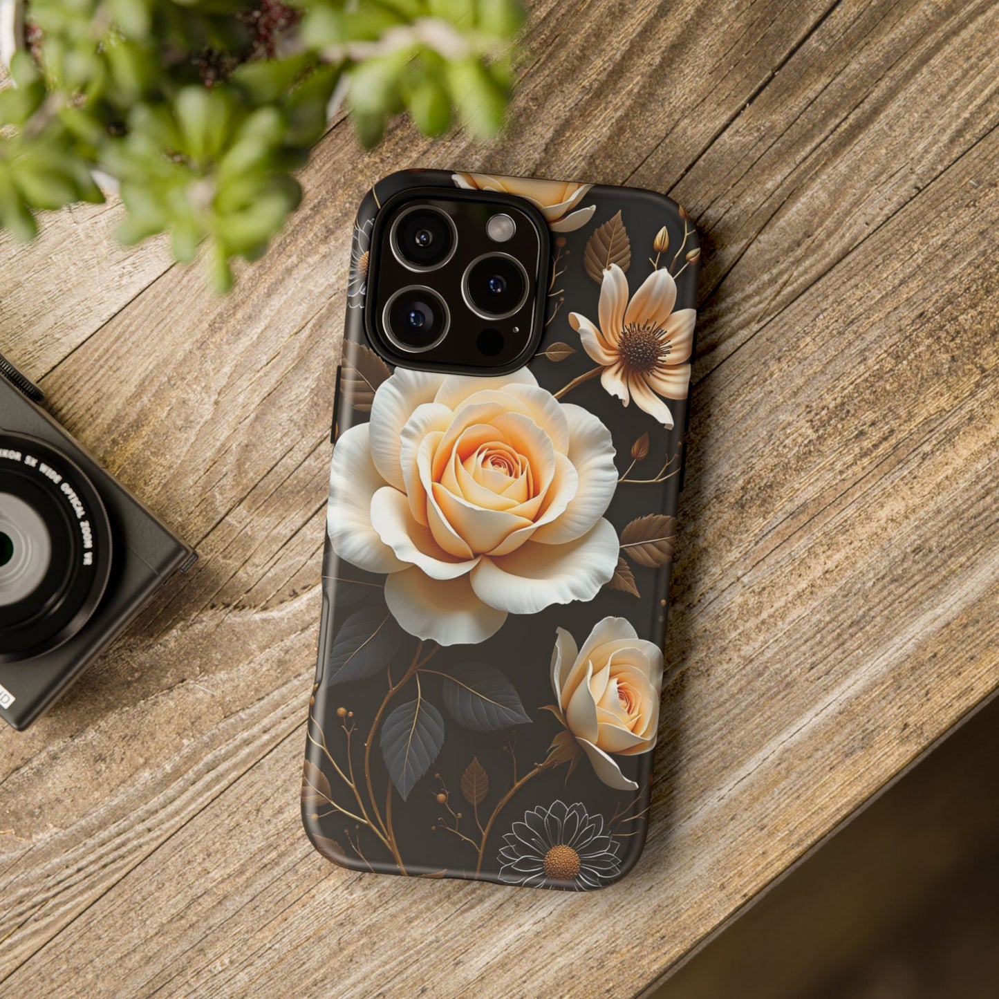 Elegant 3D Floral Design, Botanical Phone Case design for Iphone.