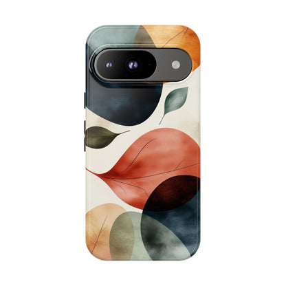 Tranquil Tones Terrazzo Leaves Print Phone Case for iPhone, Pixel & Samsung