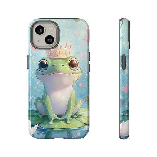 Royal Frog Phone Case – Cute Anime Aesthetic for iPhone, Google Pixel & Samsung