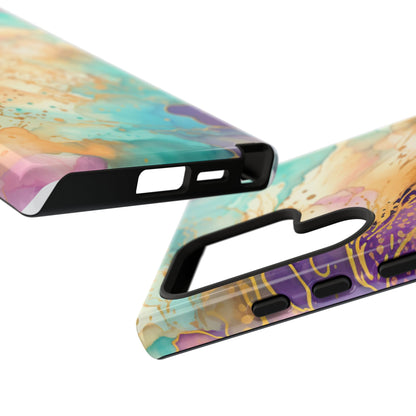Golden Aura Abstract Watercolor Mobile Case