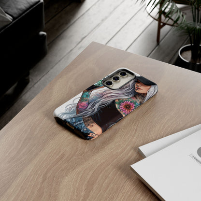 Tattooed Coffee Queen – Edgy Urban Aesthetic Mobile Cover