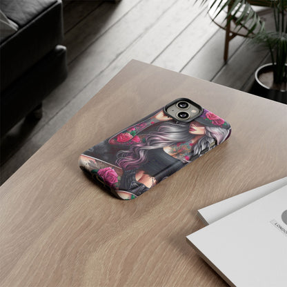 Ink & Roses – Edgy Floral Rebel Mobile Cover