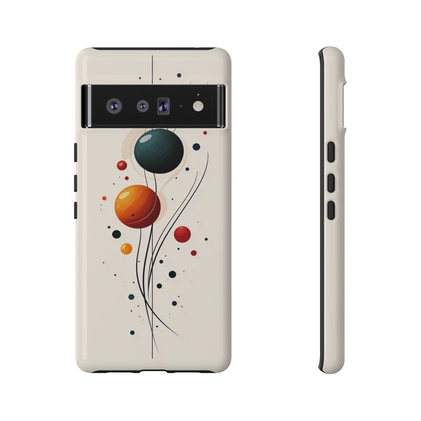 Modern Orbit Abstract Phone Case – Minimal Planet-Inspired Design for iPhone, Samsung & Pixel