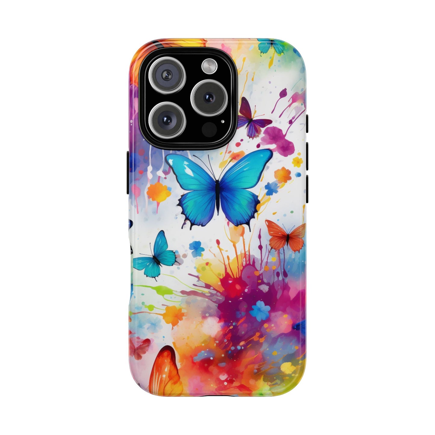 Vibrant Watercolor Butterfly Mobile Case