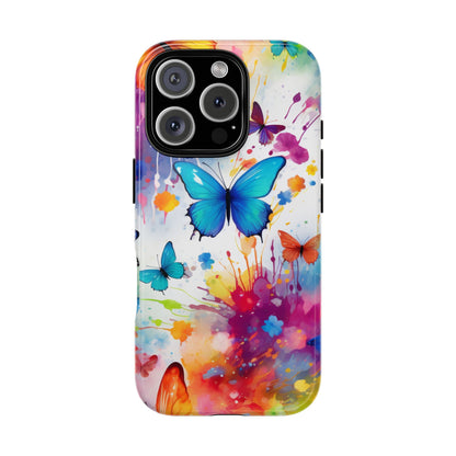 Vibrant Watercolor Butterfly Mobile Case