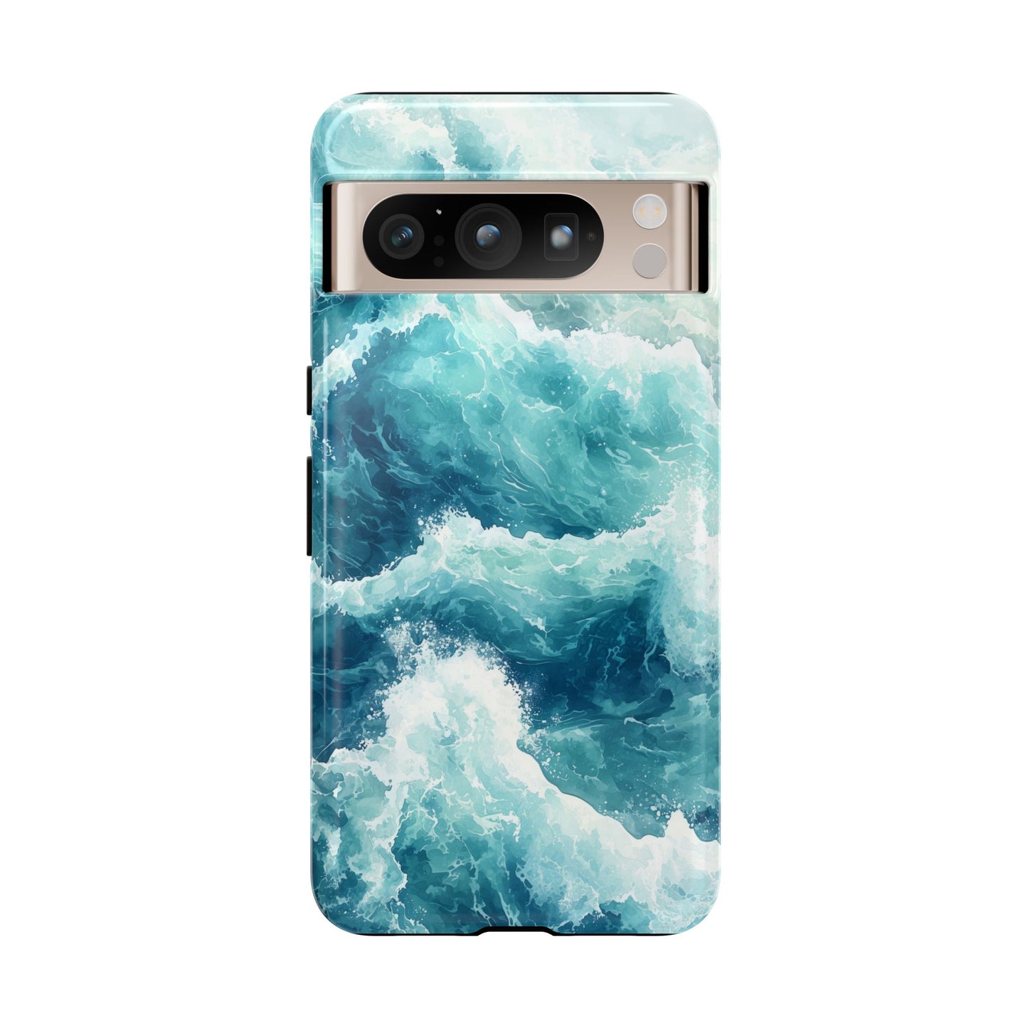 Seafoam Serenity Watercolor Phone Case for iPhone, google Pixel & Samsung
