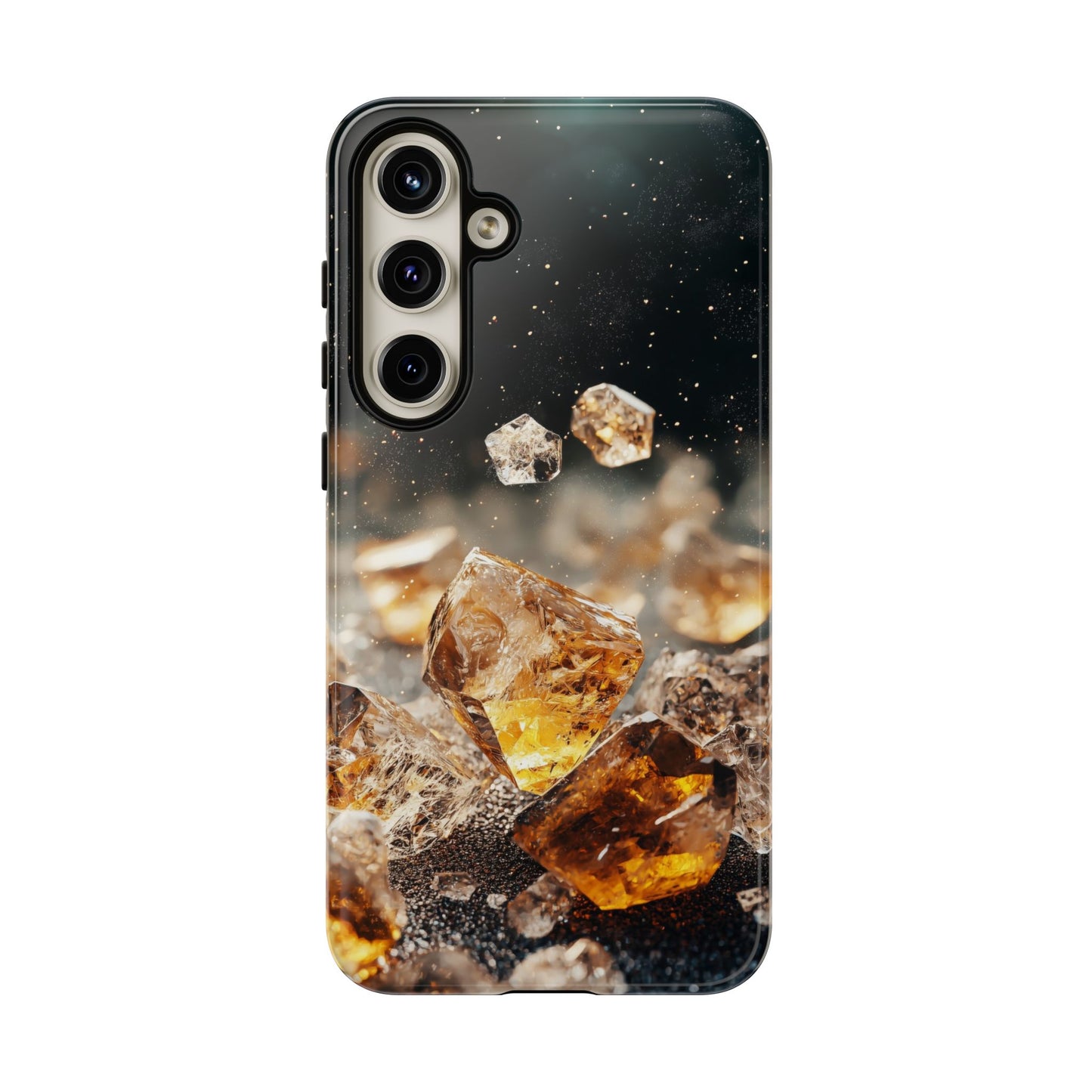Golden Ember Crystal Phone Case for iPhone, Samsung & Google Pixel