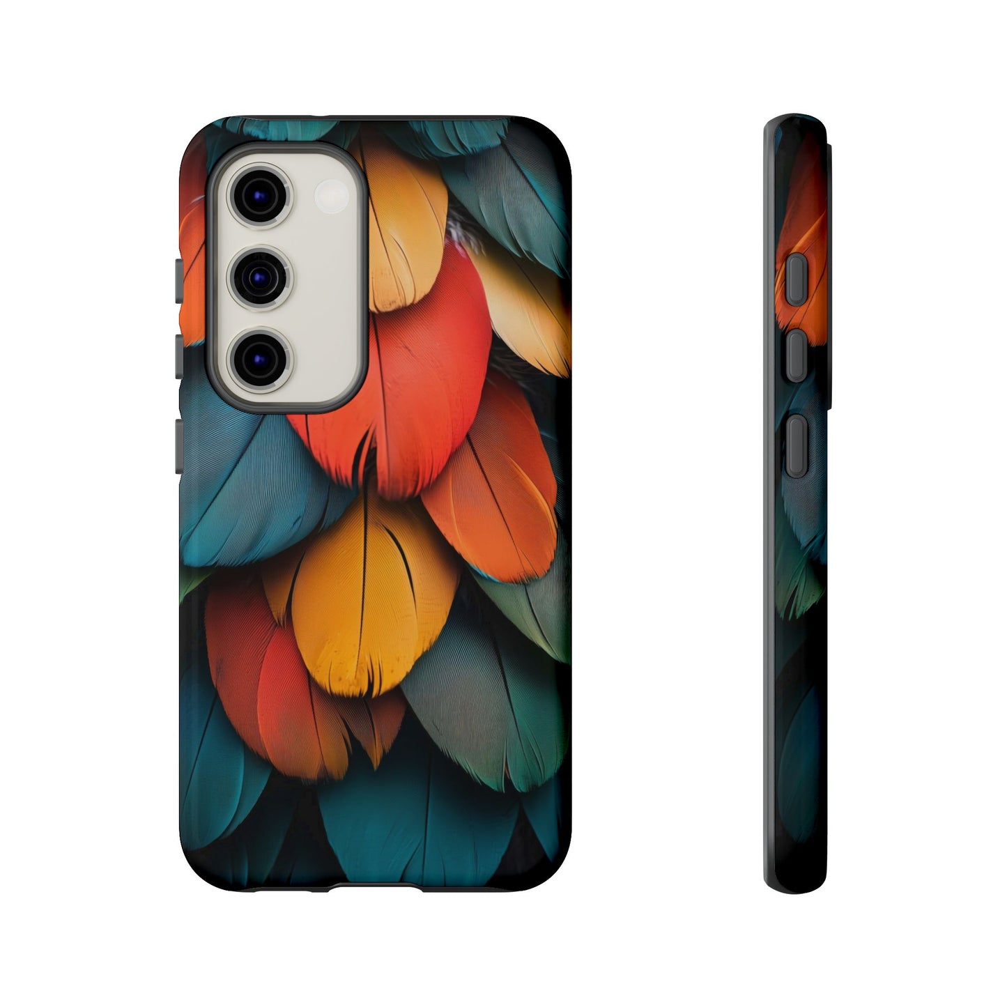 Exotic Macaw Feather Phone Case for iPhone, Samsung & Google Pixel